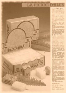catalogue bloc osma - pierre d'alun -produits de rasage