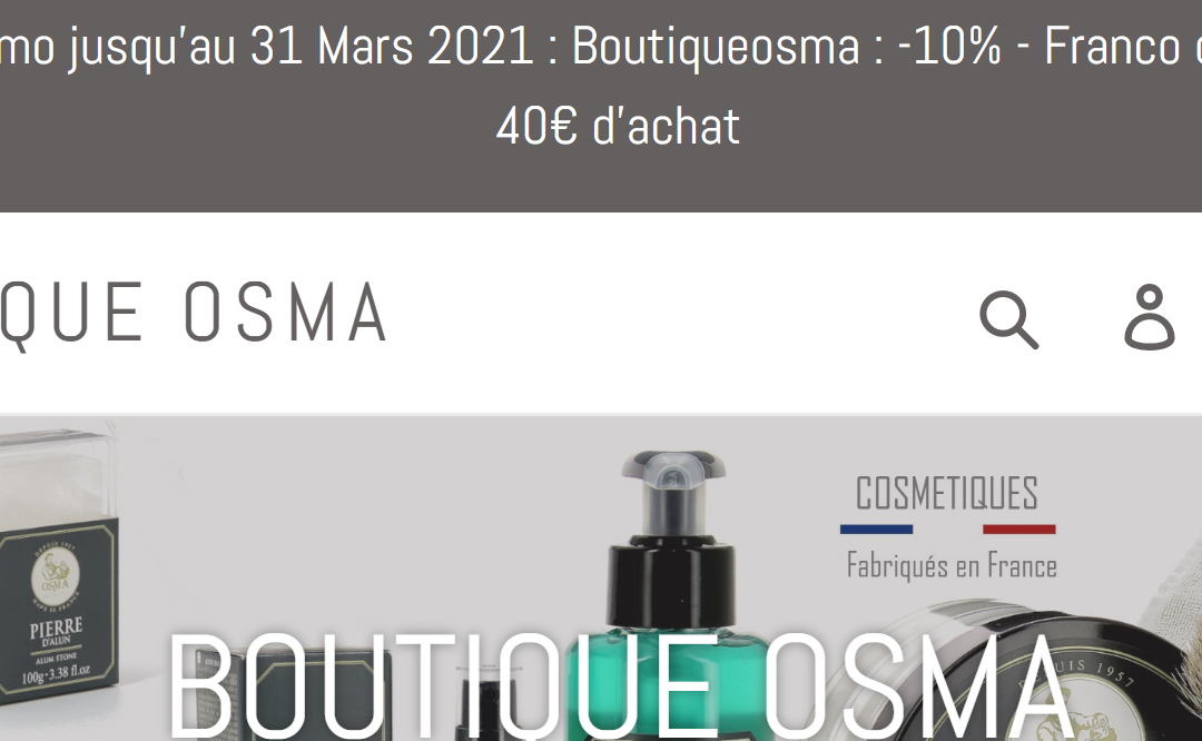 Boutique Osma : Nos produits de rasage en un clic