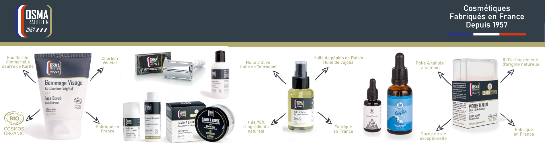 Osma Tradition 6 produits de rasage et soins pour hommes